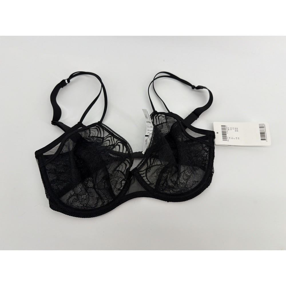 Chantelle Lace Bra C14L10-011 Black 32DD OEKO-TEX
